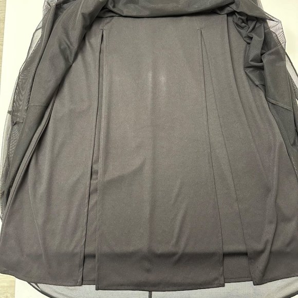 A-Line Maxi High Rise Flowy Black Sheer Womens 10 Skirt Whimsigoth Punk Formal - Picture 9 of 16